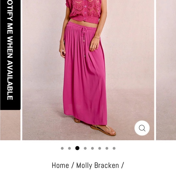 Chic Fuchsia Maxi Skirt - Picture 5 of 6